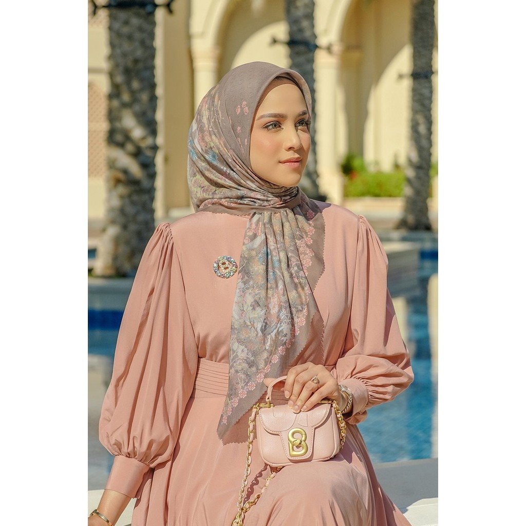 Al Qasr Voile Square XL - Coffee