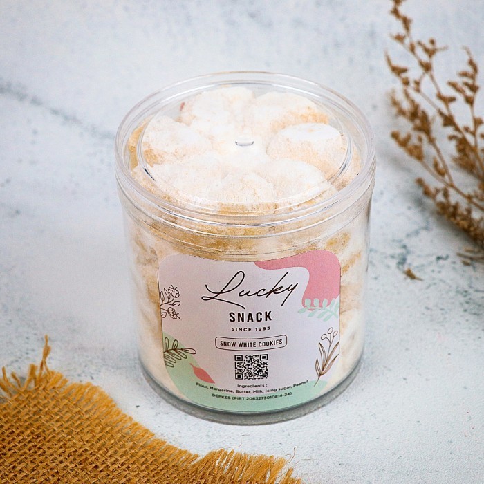 

Kue Kering Putri Salju Wijsman Wisman 250 Gram Toples Tabung