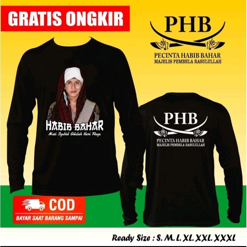 KAOS LENGAN PANJANG PHB PECINTA HABIB BAHAR MAJELIS PEMBELA RASULULLAH