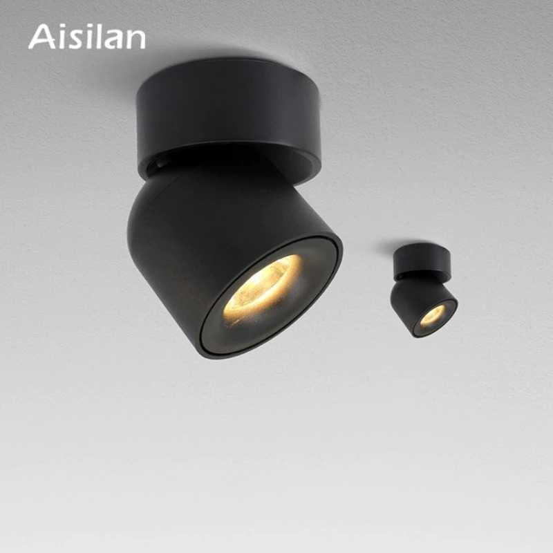 Aisilan Lampu Sorot Plafon Minimalis Nordic Natural White 4000K 7W MSD52 Lampu Dinding Dekorasi Luar
