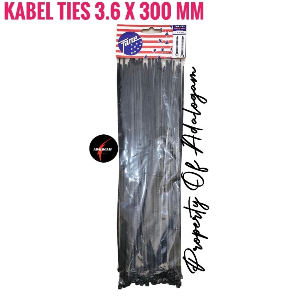 

Dapatkan Milik Anda Sekarang! Kabel Tis Ties Hitam 30 Cm - Tali Ripet Plastik Nylon Hitam ||