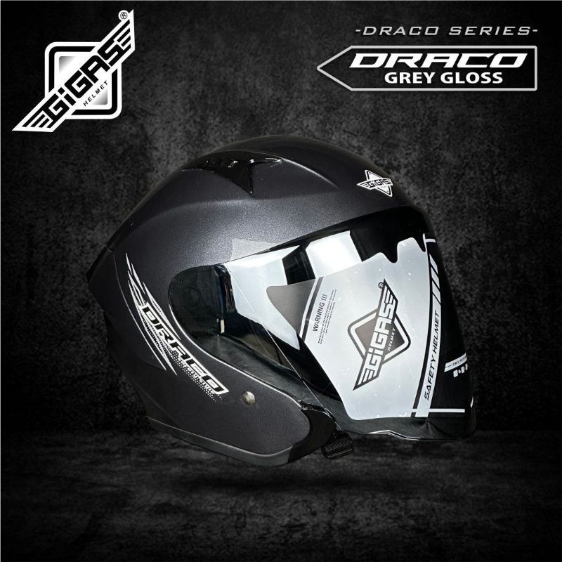 HELM GIGAS DRACO SIGNATURE GREY GLOSS