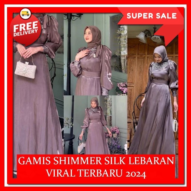 Gamis Lebaran 2024 Terbaru Remaja Dres Korean Style Hijab Gamsi Rayon Mmurahh Gaamis Aesthetic Dress