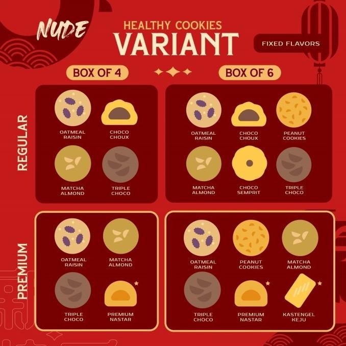 

NUDE Hampers Imlek Kue Kering CNY | Vegan Gluten Free Cookies