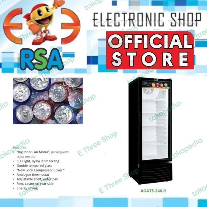 Rsa Showcase Cooler Agate 240/Murah