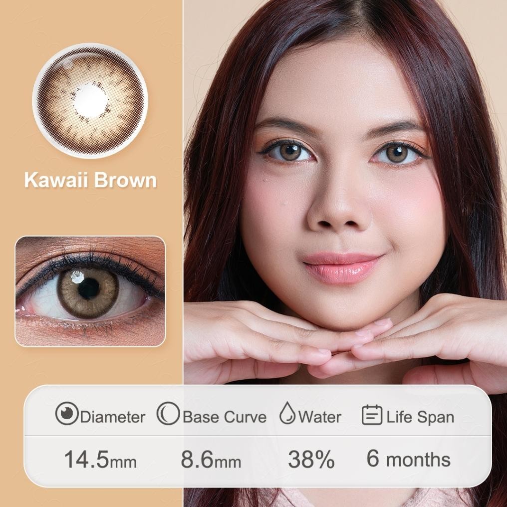 Ramadhan Sale NewMagister Softlens Normal Softlens Luna 1 Pasang Softlens Mata Korea 14Mm~14.5Mm Sto