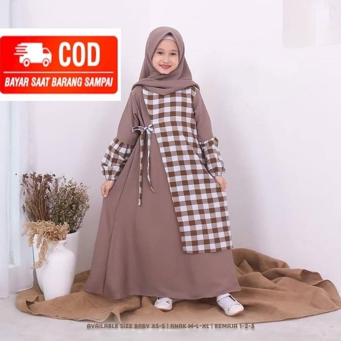 Gamis Anak Usia 8-12 Tahun Rabya kids Model Gamis Anak Terbaru 2021 Kekinian