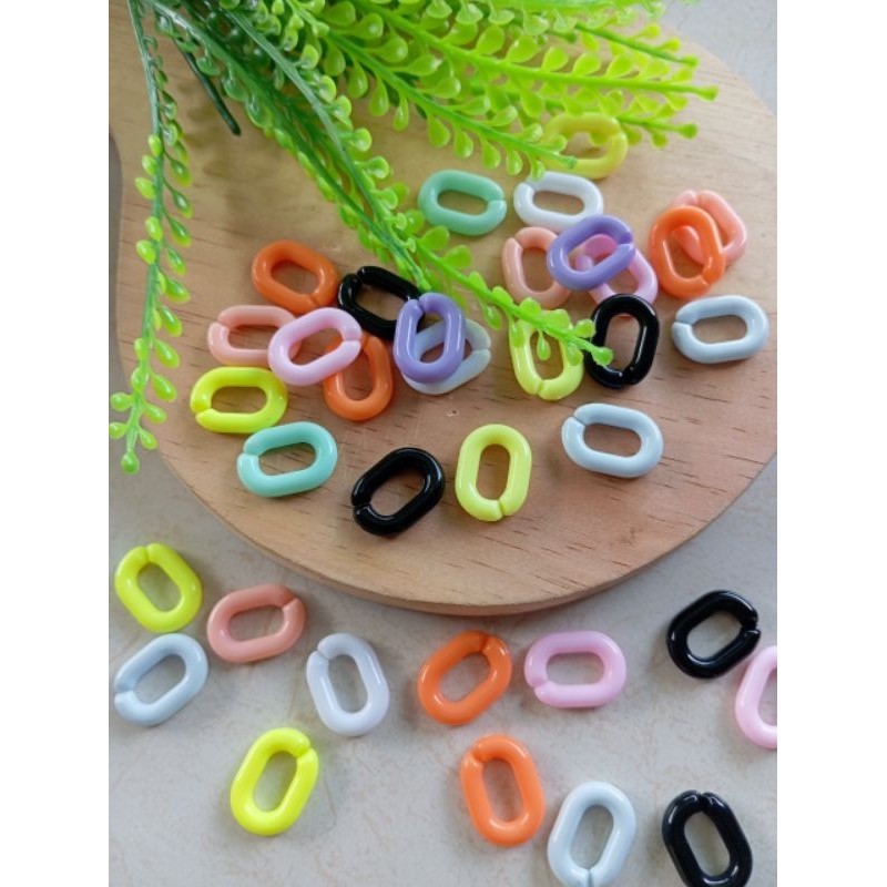 Rantai Akrilik warna warni Mote Manik Rantai Manik Strap