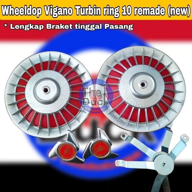 Wheeldop Vigano Turbin Ring 10 Vespa Vgla Vglb Sprint Gl Ss90 Pts Px Original Dan Terpercaya