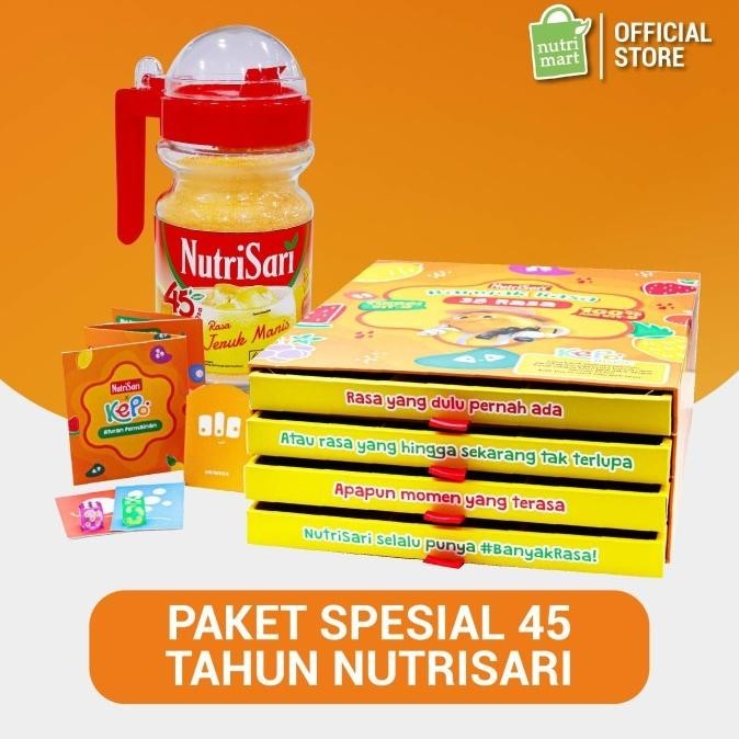 

Paket Spesial 45 Tahun NutriSari 45 Rasa NutriSari Hampers Box