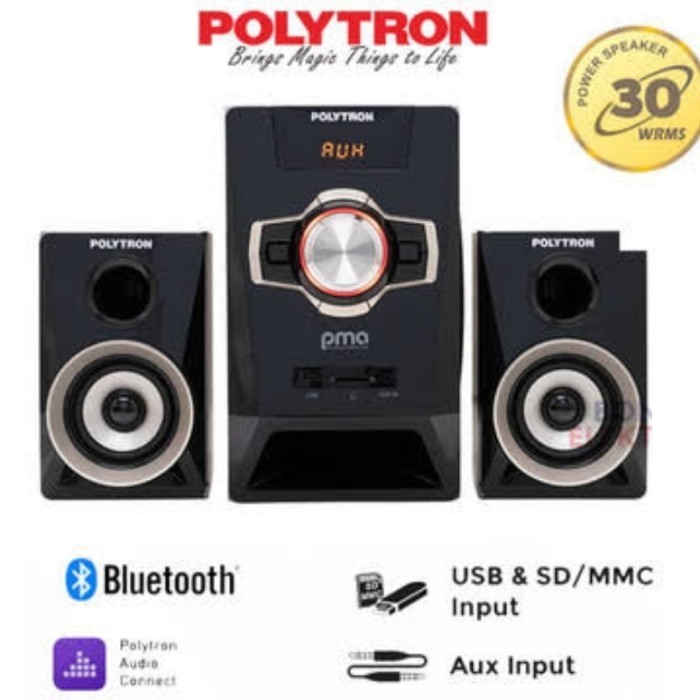 New Speaker Multimedia POLYTRON BLUETOOTH+RADIO PMA 9321 *MEDAN*