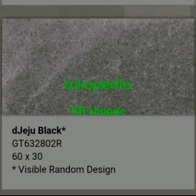 Pertukangan Granit Roman Gt632802R Djeju Black 30X60 Grade A