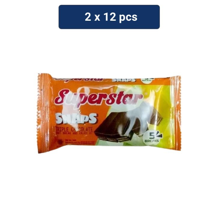 

Star Snaps Wafer Cokelat Twinpa 24 X 28 Gr