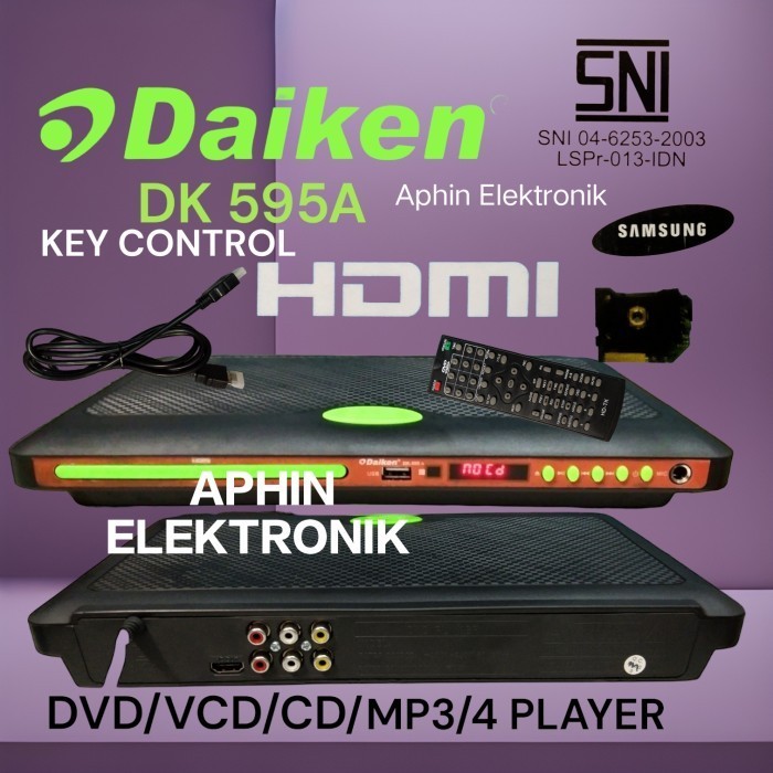 DVD Player HDMI DVD Player DAIKEN DK-595A VCD Player MP3 player