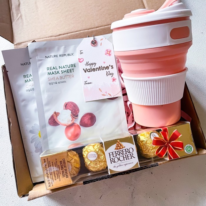 

Pink Birthday Box Valentine Gift Package Hadiah Pacar Cewe Premium