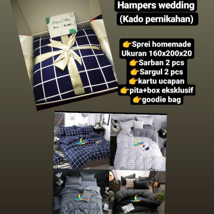 

Kado Nikah/Hampers Wedding/Kado Pernikahan/Kado Ultah Sprei