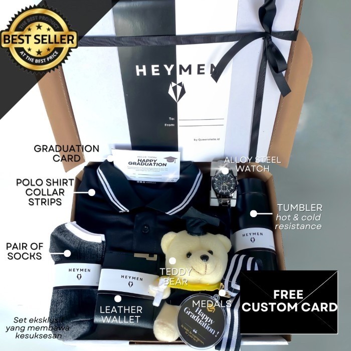 

Hampers Cowok Wisuda Kado Ulang Tahun Gift Murah Wisuda Cowo Hitam