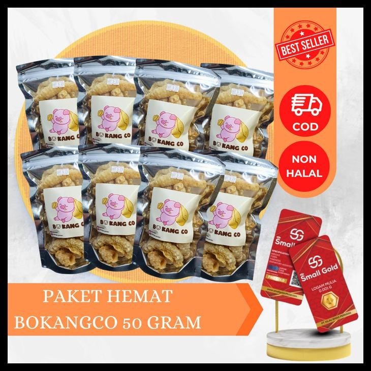 

SALE PROMO PAKET HEMAT 5 PCS RAMBAK BABI BOKANGCO 50 GRAM + FREE EMAS READYY