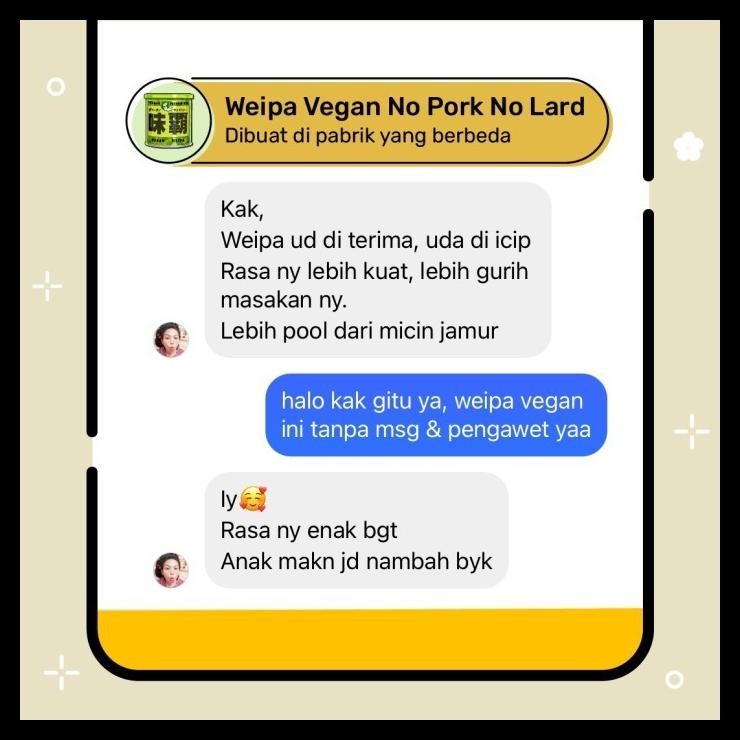 

SALE TERBARU WEIPA VEGAN 500G READYY