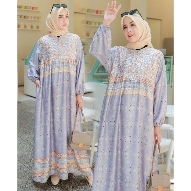 warna warni brand Gamis dubia Maxi / Pakaian Muslim / Fashion Wanita Muslimah/baju lebaran 2024 coup