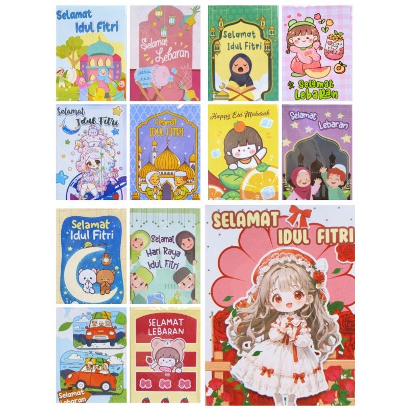 

[READY STOCK] 500 LEMBAR AMPLOP LEBARAN sudah di lem. Ukuran Medium