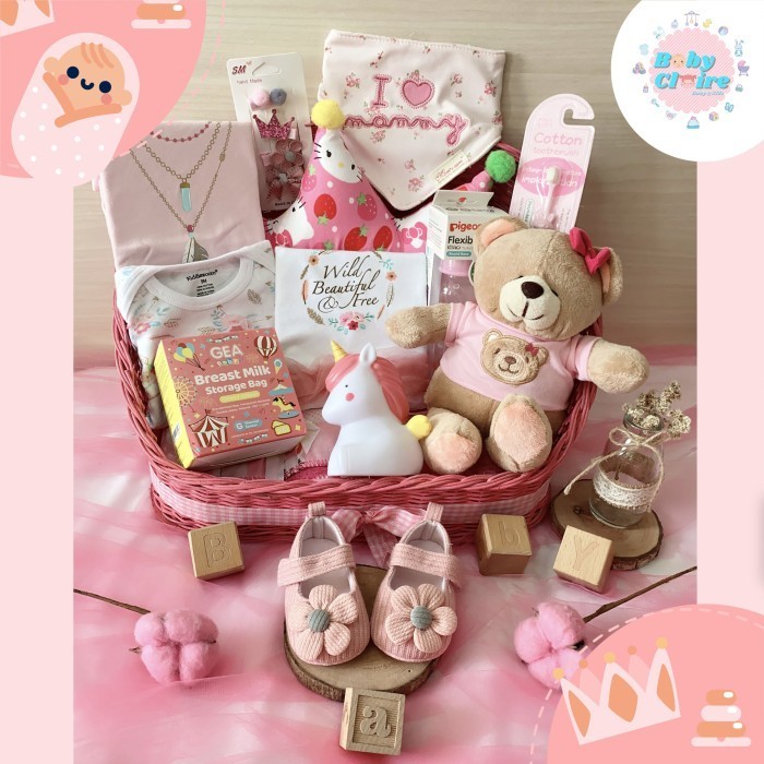 

Kado Lahiran Bayi Perempuan, Hampers Baby Girl, Parcel Bayi