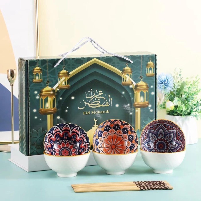 

Eid Hampers Khareem Bowl Set 2/4/6Pcs / Kado Lebaran Mangkuk Mewah Lux