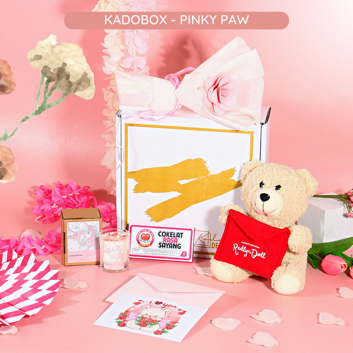 

[Kadobox] Gift Set Hampers Kado Anniversary / Valentine Pinky Paw