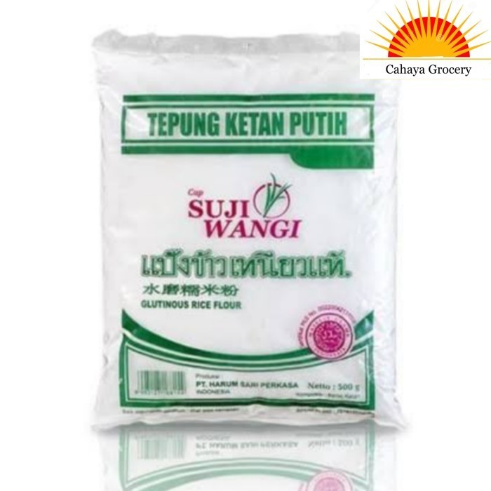 

Tepung Beras Ketan Putih Suji Wangi 500Gr Isi 20P