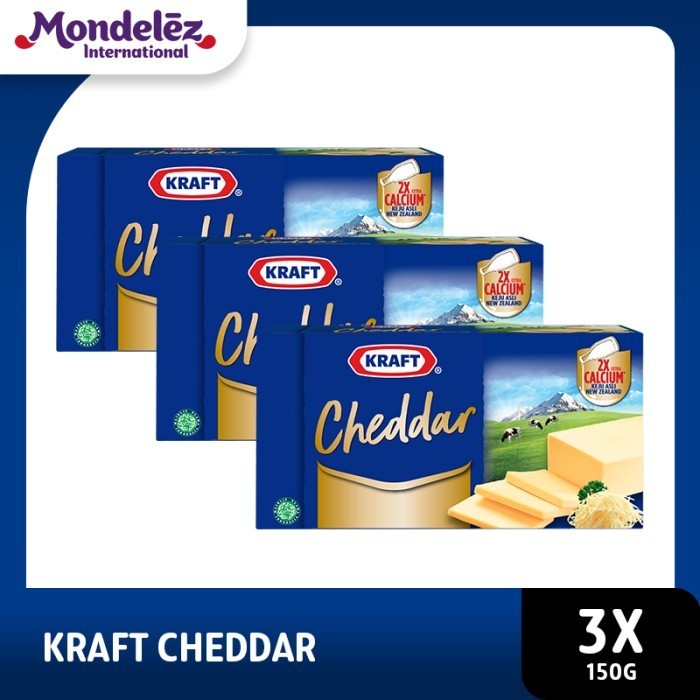 

Kraft Keju Cheddar 150G - 3 Pa