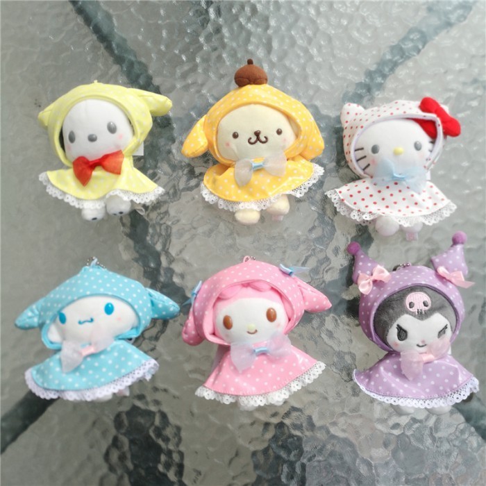 Marwa - Gantungan Kunci Boneka Kecil Sanrio Hello Kitty Kuromi Melodi