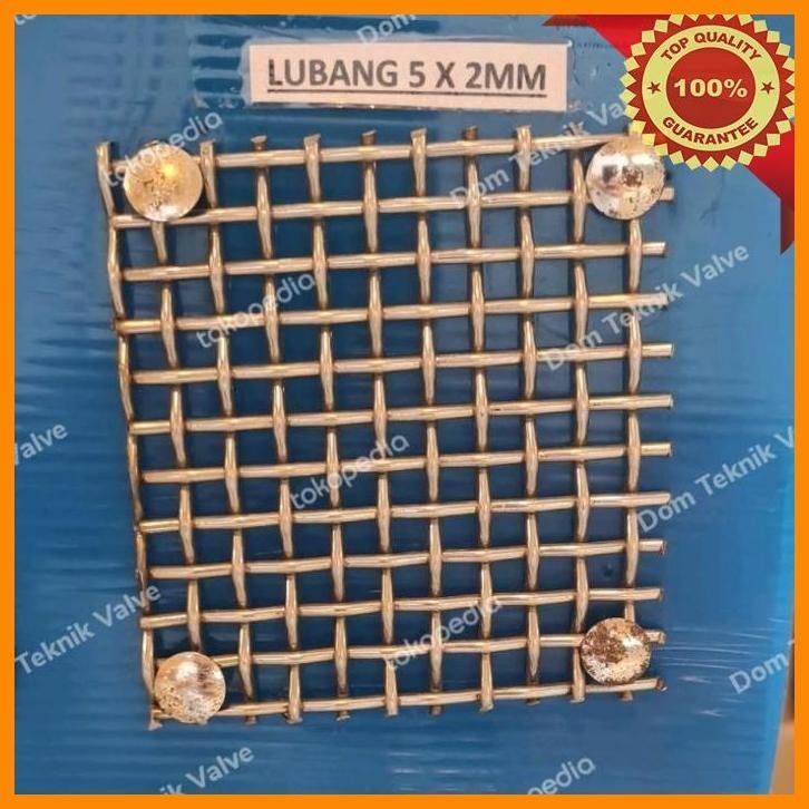 

(dtek) kawat wiremesh anyaman lurus 5mm x 2mm x 100cm / 1 meter stainless