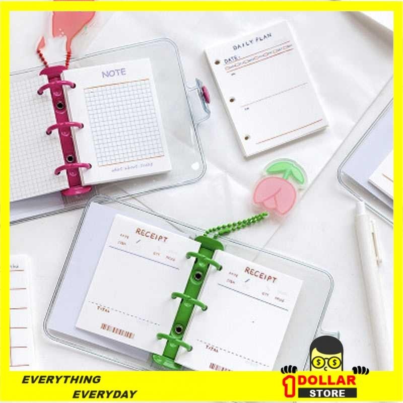 

$1 Kertas Binder A8 3 Lubang Loose Leaf Paper 60 Sheets