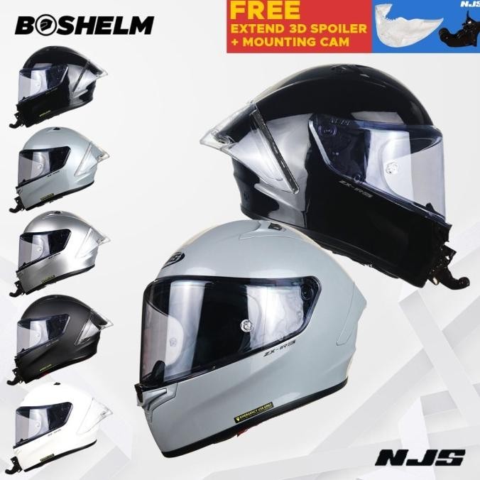 HELM NJS ZX-1R GT SOLID HELM FULL FACE SNI