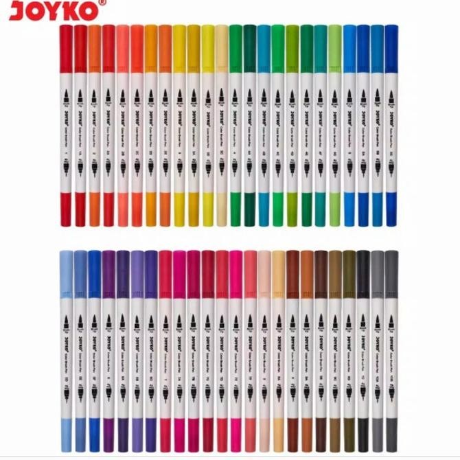

Pen Gel Kuas Color Brush Pen Joyko Set 48 Warna Clp-40 |Murah