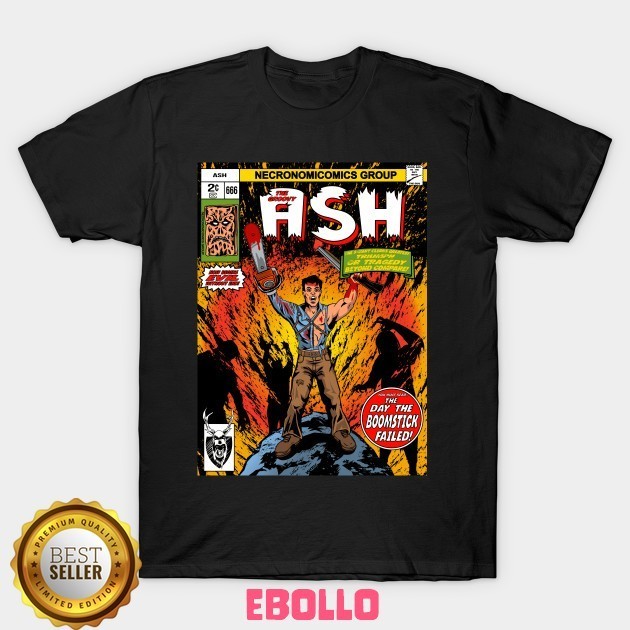 Baju Kaos Tshirt Ash God Of Groovy Army Darkness Williams Comic Book Evil Dead Horror Distro Cotton 