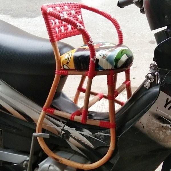 KURSI BONCENGAN ANAK MOTOR SUPRA BEBEK ROTAN