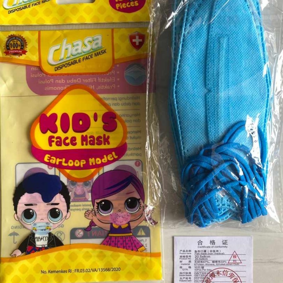masker kf94 anak polos