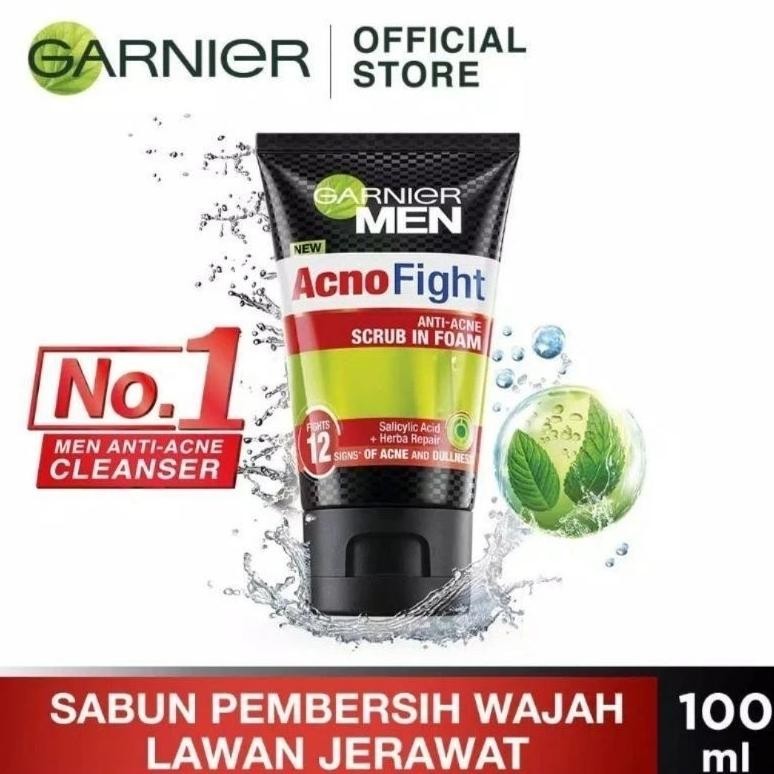 Promo Garnier Men 100Ml Pembersih Wajah Pria Bisa Cod