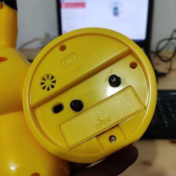 JAM WEKER JAM BEKER ALARM UNIK KARAKTER POKEMON PIKACHU KUNING.