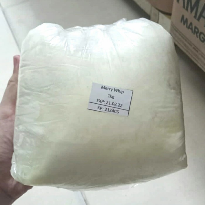 

Produk Unggulan] Mentega Putih Merry Whip( Repack 1kg)