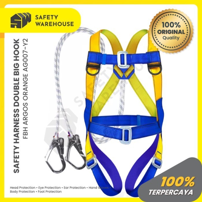 

Safety Harness / Full Body Harness Lanyard Double Big Hook Argos