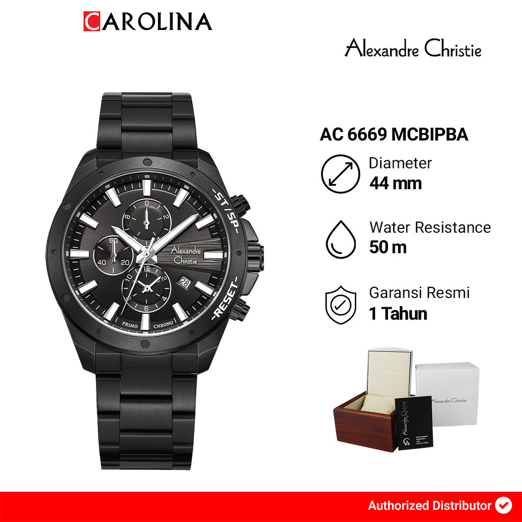 Jam Tangan Alexandre Christie AC 6669 MCBIPBA Pria