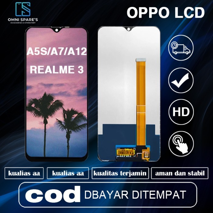 Termurah Ori Lcd + Touchscreen Oppo A5S / A7 / A11K / Realme 3 / 3I Original