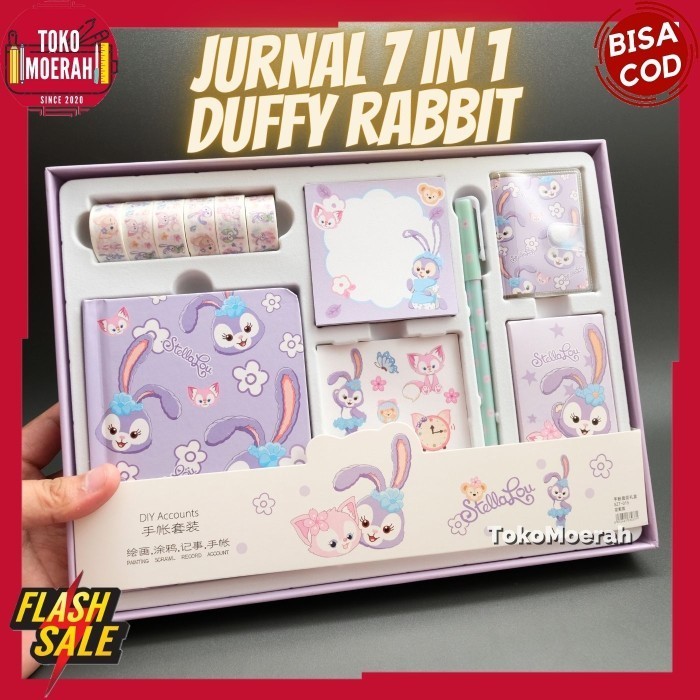 

Jurnal 7 In 1 Duffy Rabbit Paket Alat Tulis Jurnal 7 In 1 Buku Diary