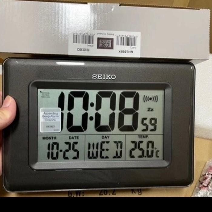 JAM MEJA DIGITAL / JAM DINDING DIGITAL SEIKO QHL058K ALARM CLOCKS