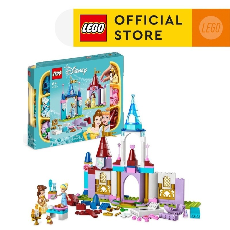 LEGO Disney Princess 43219 Disney Princess Creative Castles​ Building Toy Set (140 Pieces) Balok Mainan Anak (6 Tahun+)