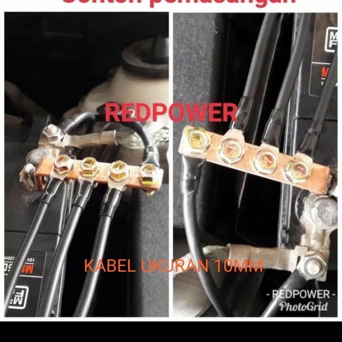 KABEL GROUNDING AKI MOBIL 5 TITIK 4 LUBANG 10mm