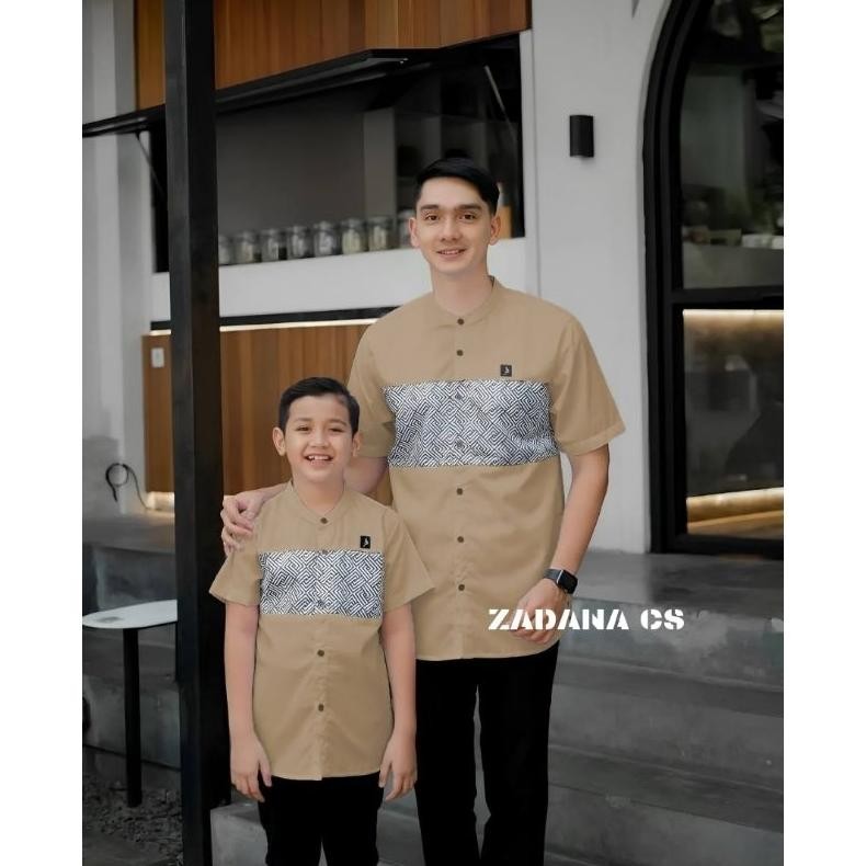 BAJU KOKO KURTA DEWASA COUPLE ANAK - MOTIF ZAID - REKOMENDASI WARNA HIJAU SAGE GREEN 3.3