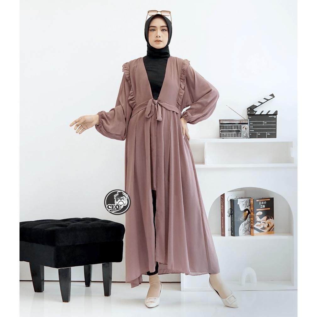Flash Sale Luna Outer Dress | Outer Dress Jumbo | Outer Dress Korea | Outer Kondangan Chiffon Baju K